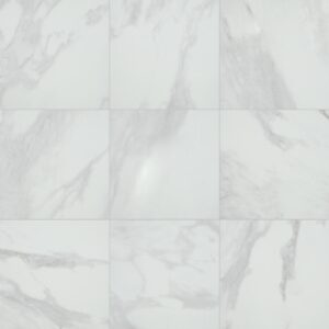 24" x 24" Perpetuo Brilliant White Floor Tile Square Matte