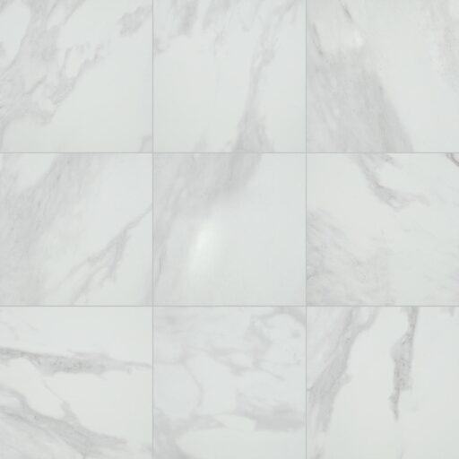24" x 24" Perpetuo Brilliant White Floor Tile Square Matte