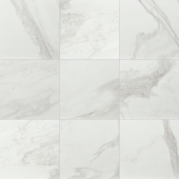 24" x 24" Perpetuo Brilliant White Floor Tile Square Polished