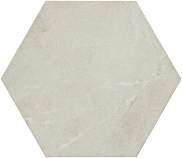 8" x 9" Perpetuo Elegant Beige Floor Tile Hexagon Matte - Image 4