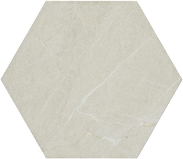 8" x 9" Perpetuo Elegant Beige Floor Tile Hexagon Matte - Image 5