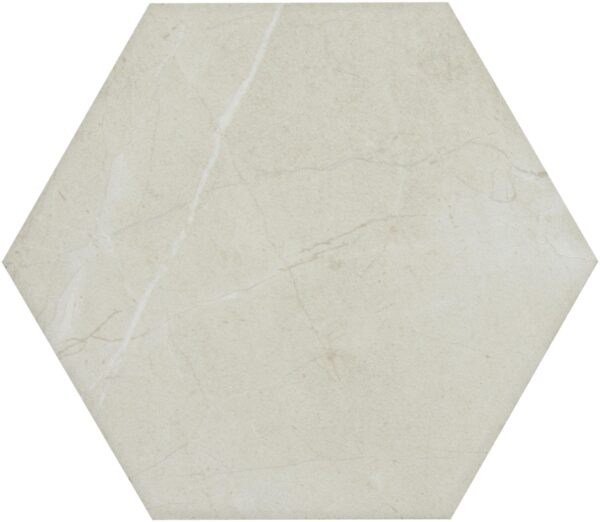 8" x 9" Perpetuo Elegant Beige Floor Tile Hexagon Matte - Image 6