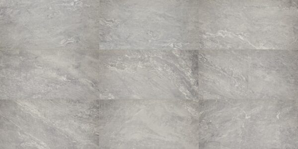 12" x 24" Perpetuo Eternal Grey Floor Tile Rectangle Polished - Image 2