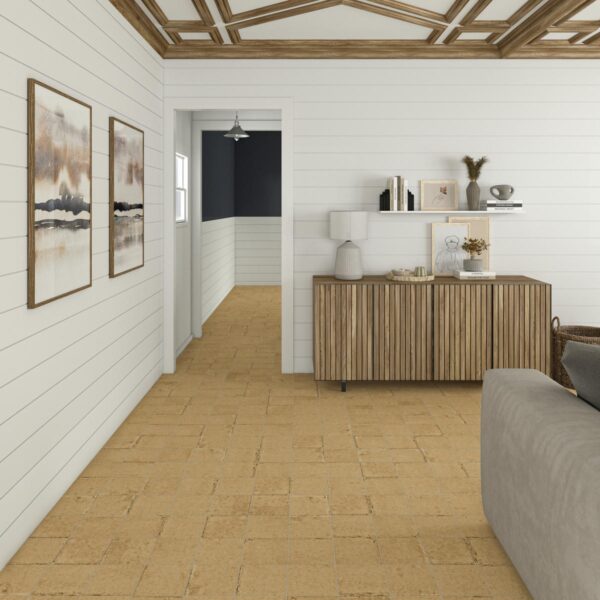 8" x 8" Quartetto Ocra Floor Tile Square Matte - Image 5