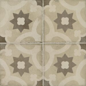 8" x 8" Quartetto Warm Sole Floor Tile Deco Square Matte