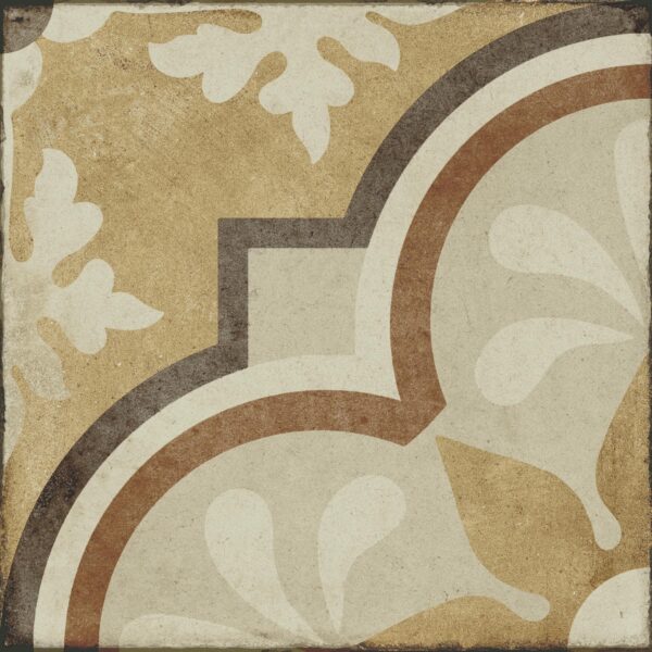 8" x 8" Quartetto Warm Grande Fiore Floor Tile Deco Square Matte - Image 2