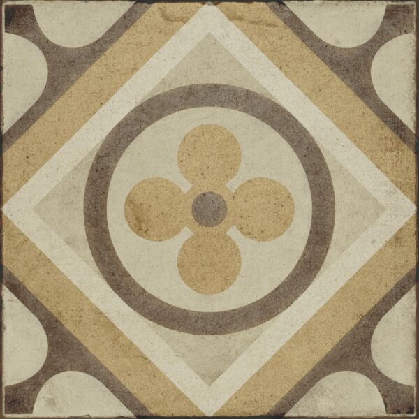 8" x 8" Quartetto Warm Petalo Floor Tile Deco Square Matte - Image 2