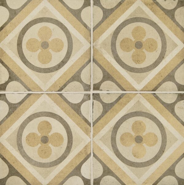 8" x 8" Quartetto Warm Petalo Floor Tile Deco Square Matte - Image 3