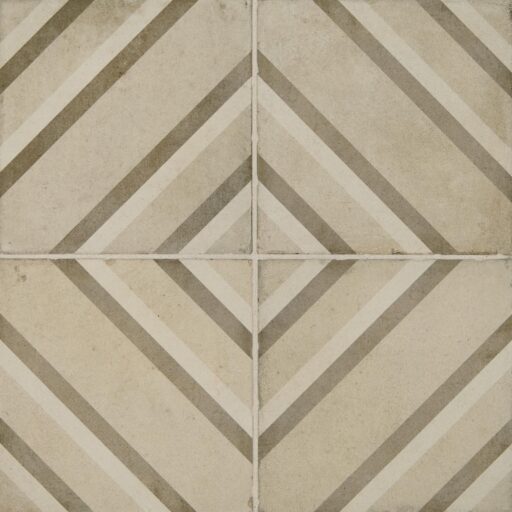 8" x 8" Quartetto Warm Piazza Floor Tile Deco Square Matte