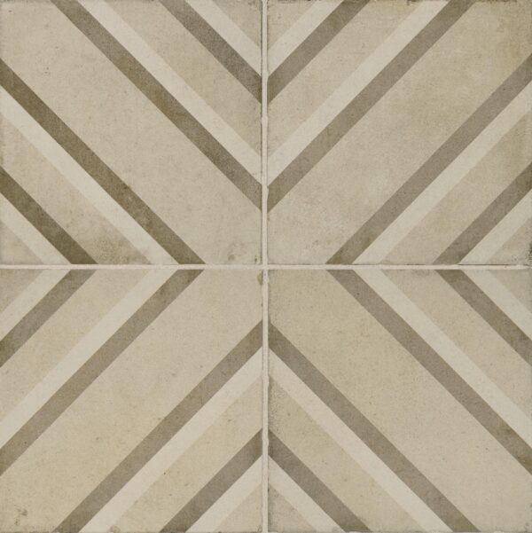 8" x 8" Quartetto Warm Piazza Floor Tile Deco Square Matte - Image 3