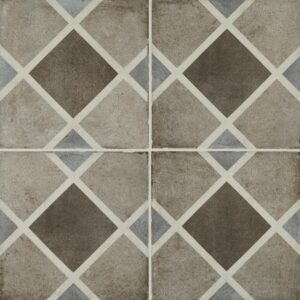 8" x 8" Quartetto Cool Rombo Floor Tile Deco Square Matte