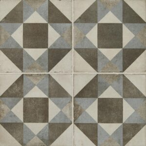 8" x 8" Quartetto Cool Figura Floor Tile Deco Square Matte