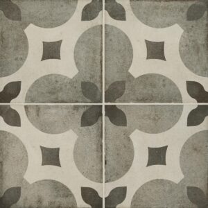 8" x 8" Quartetto Cool Piccolo Fiore Floor Tile Deco Square Matte