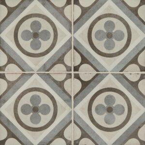 8" x 8" Quartetto Cool Petalo Floor Tile Deco Square Matte