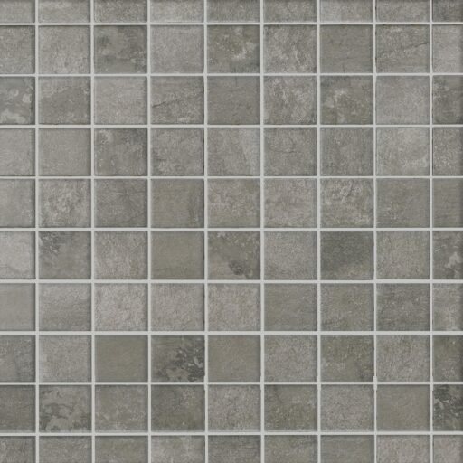 2" x 2" Slate Attache Meta Dark Gray Mosaic Tile Rectangle Straight Joint Matte