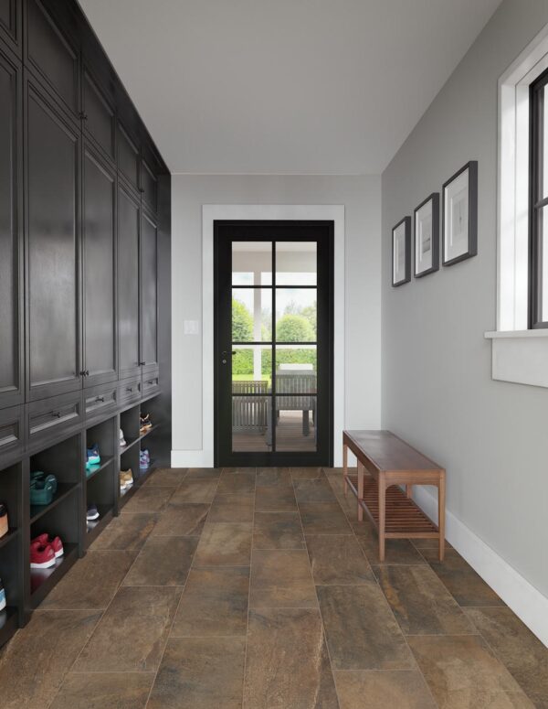 24" x 24" Slate Attache Multi Brown Floor Tile Square Matte - Image 3
