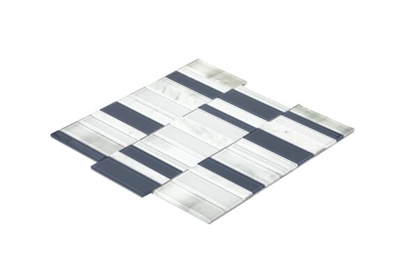 11" x 11" SimplyStick Mosaix Carrara White Mosaic Natural Stone Tile Rectangle Brick Joint Polished - Image 2