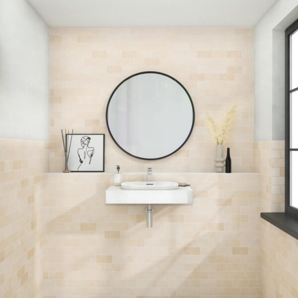 3" x 6" Travertine Mediterr Ivory Stone Tile Rectangle Honed - Image 5