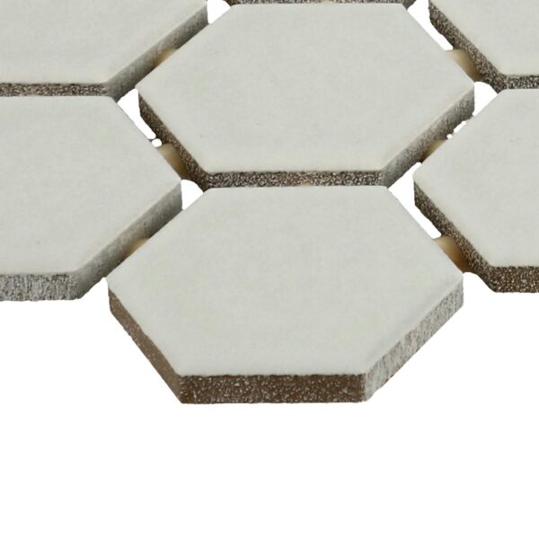 1.5" x 1.5" Color Wheel Mosaic Matte Desert Gray Mosaic Tile Rectangle Hexagon Matte - Image 4
