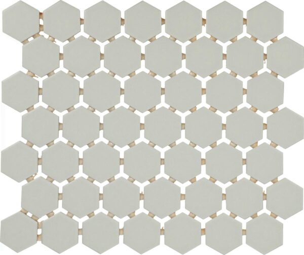 1.5" x 1.5" Color Wheel Mosaic Matte Desert Gray Mosaic Tile Rectangle Hexagon Matte - Image 7