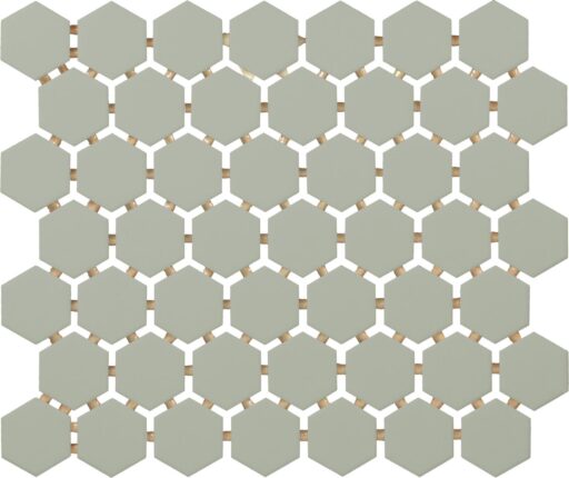 1.5" x 1.5" Color Wheel Mosaic Matte Desert Gray Mosaic Tile Rectangle Hexagon Matte