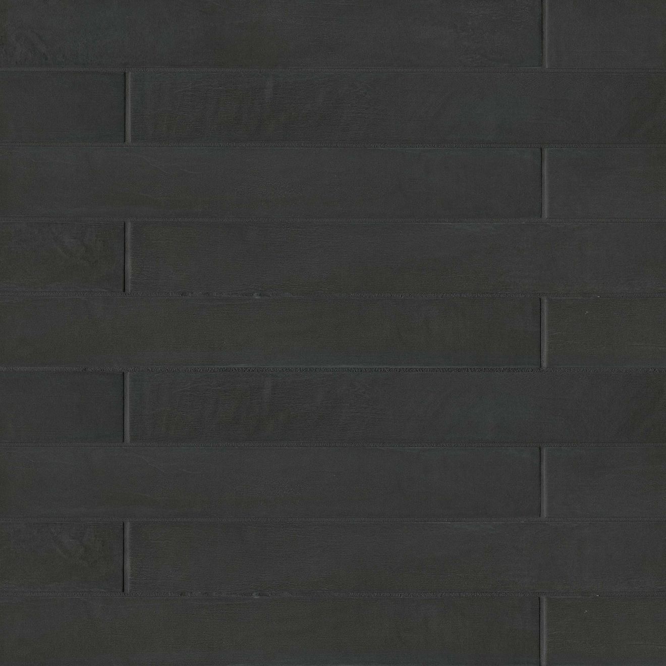 Allora 3" x 24" Matte Porcelain Tile in Solid Black