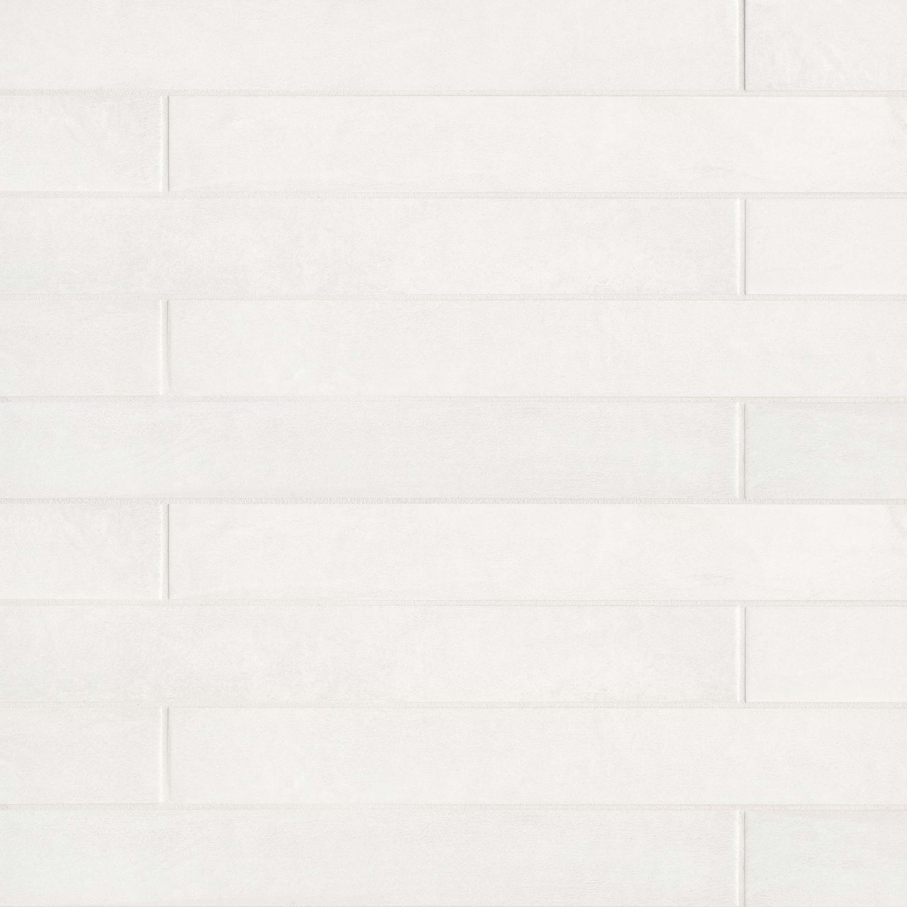 Allora 3" x 24" Matte Porcelain Tile in Solid White