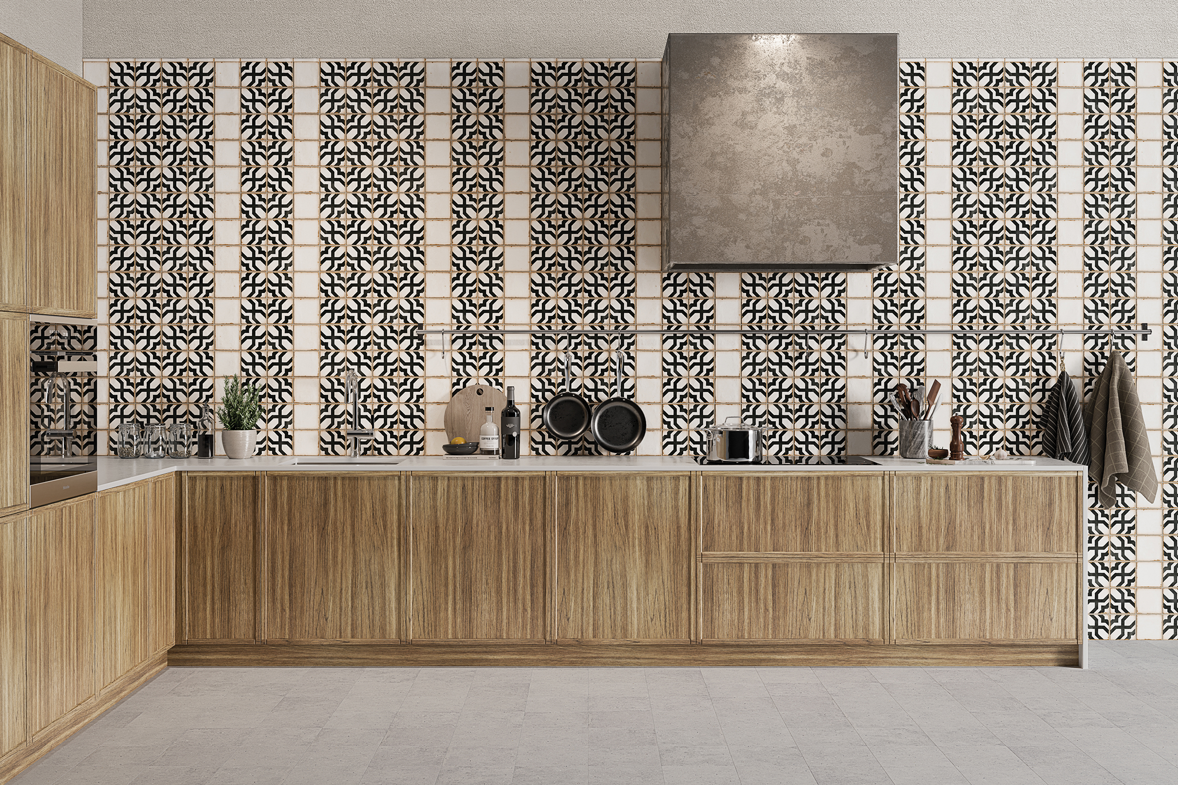 Casablanca 5" x 5" Matte Ceramic Tile in White