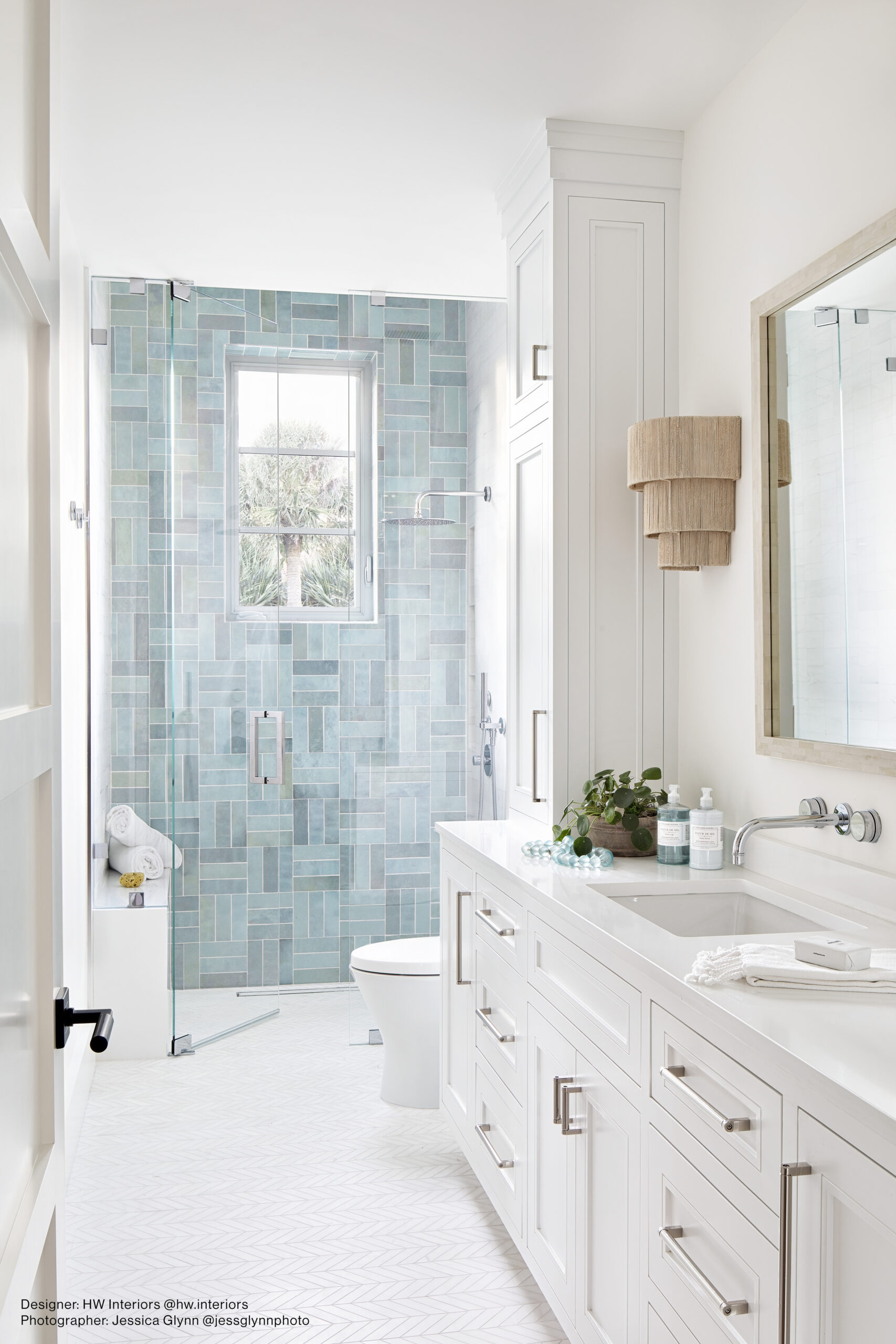 Cloe 2.5" x 8" Ceramic Tile in Baby Blue