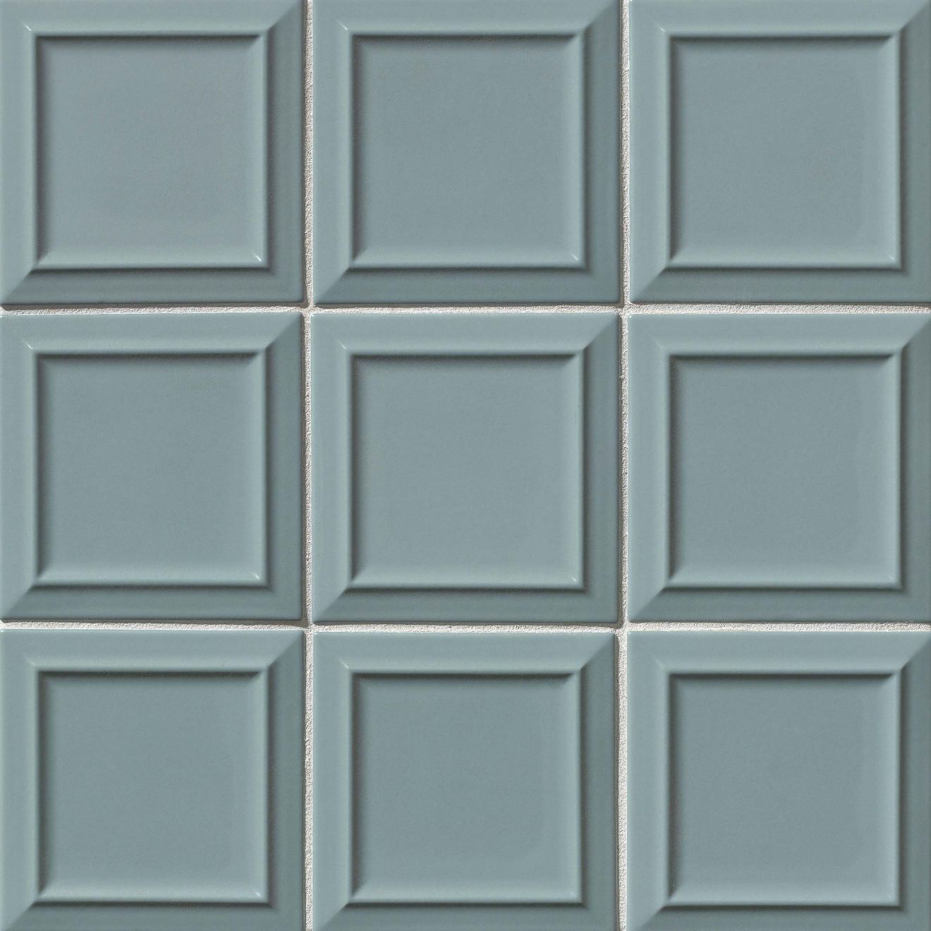 Costa Allegra 6" x 6" Matte Ceramic Pacifico Deco Tile in Tide