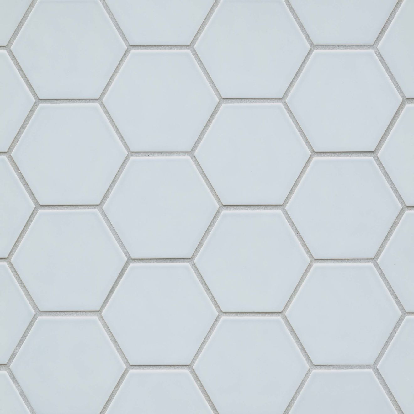 Hedron 4" x 5" Glossy Ceramic Flat Wall Tile in Sky Blue
