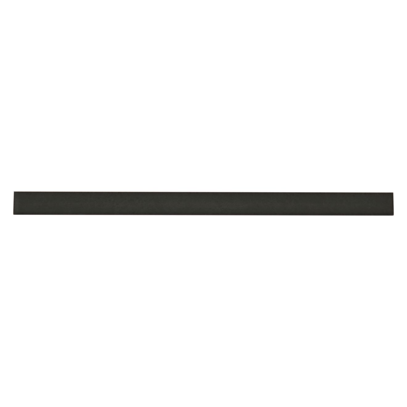 Makoto .5" x 8" Matte Ceramic Jolly Miter Edge Trim in Kuroi Black
