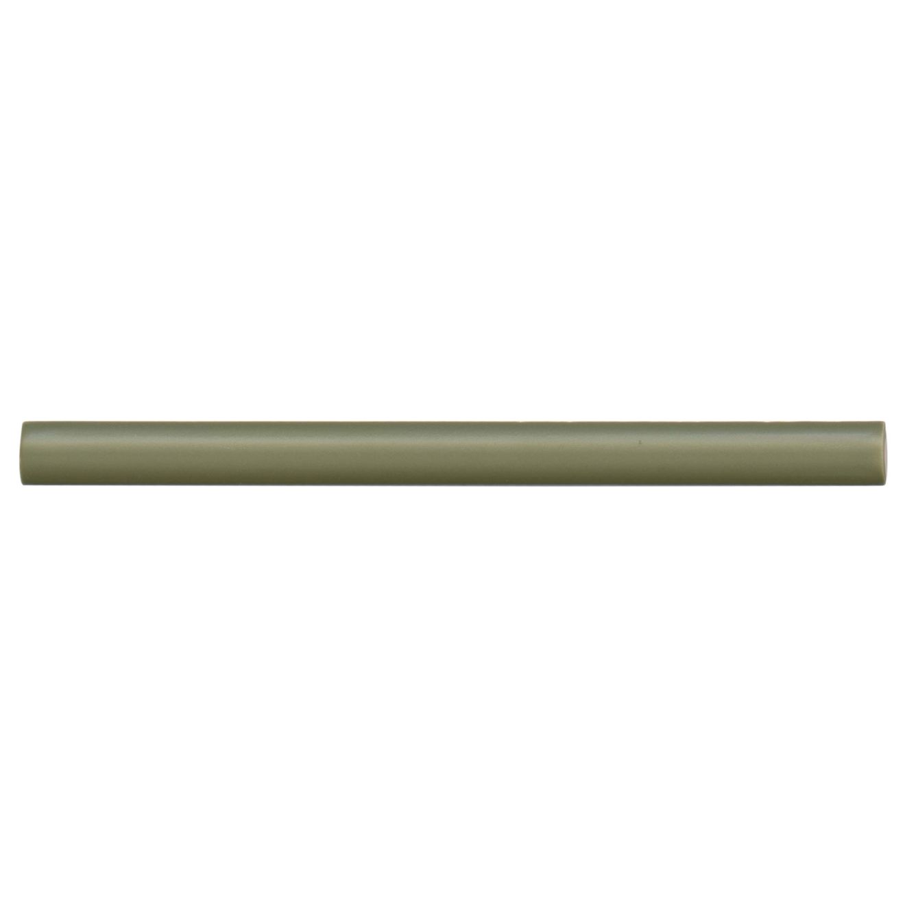 Reine 0.5" x 8" Jolly Miter Edge Ceramic Trim in Castle Moss Green