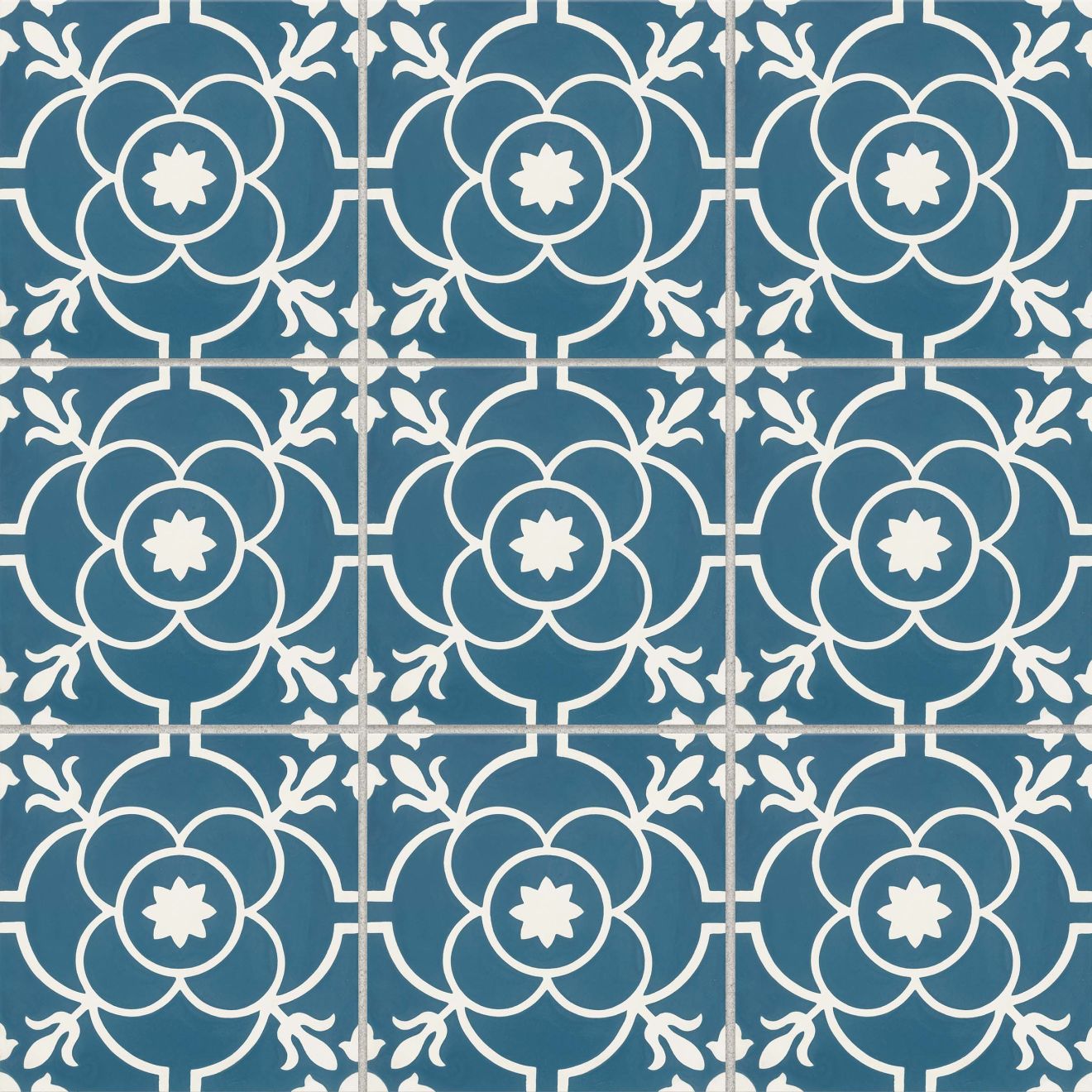 Remy 8" x 8" Matte Decorative Cement Tile in Brigette