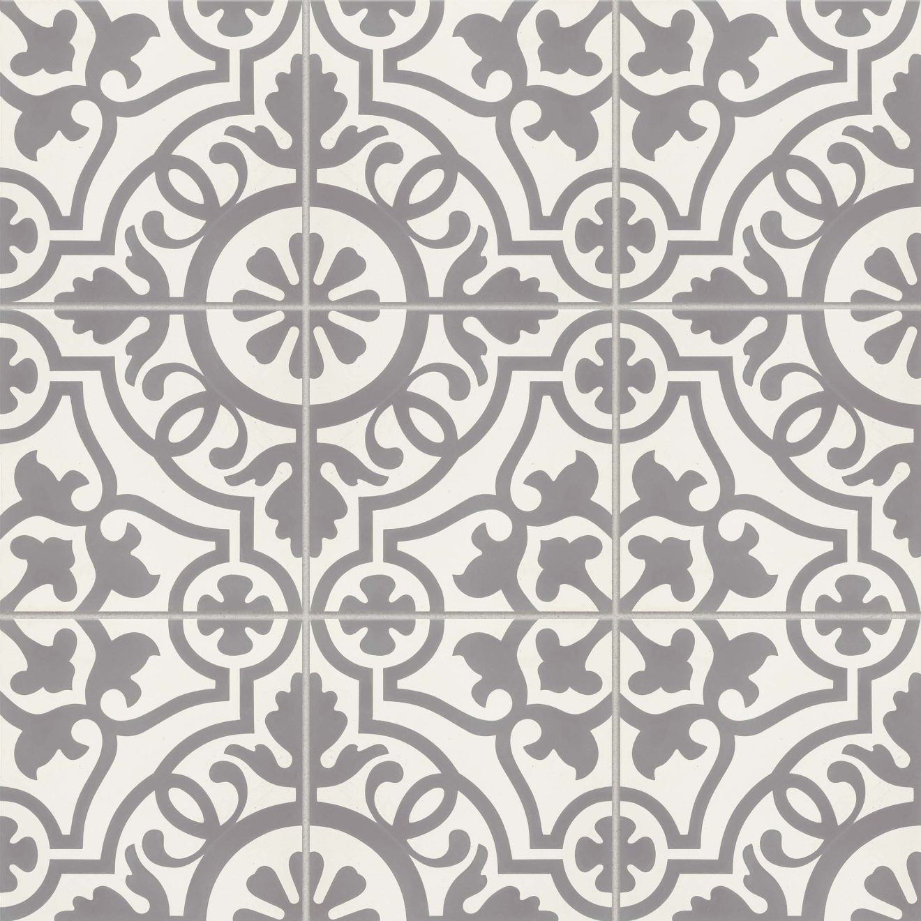 Remy 8" x 8" Matte Decorative Cement Tile in Damsel