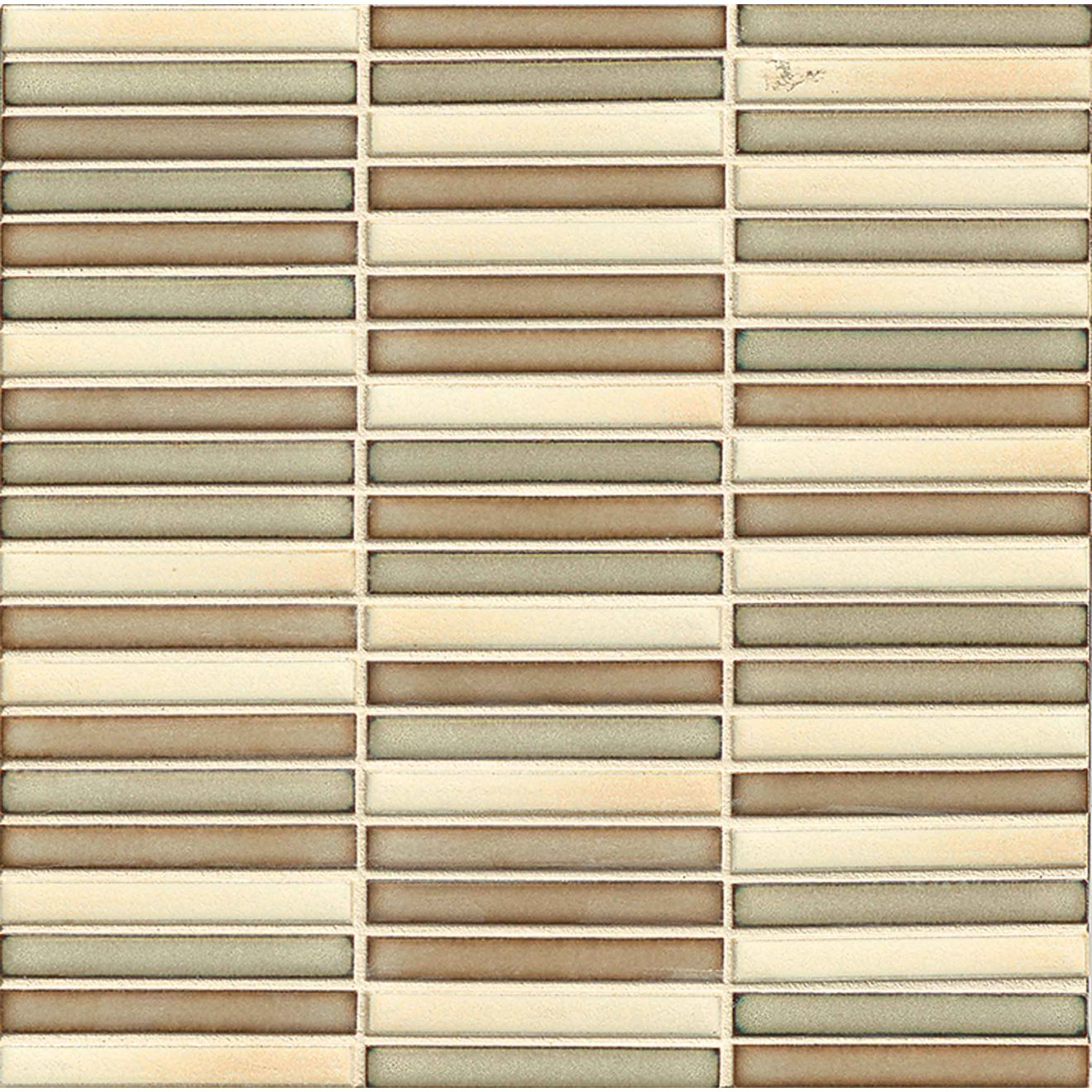 Shizen 1/2" x 4" Floor & Wall Mosaic in Canyon Blend