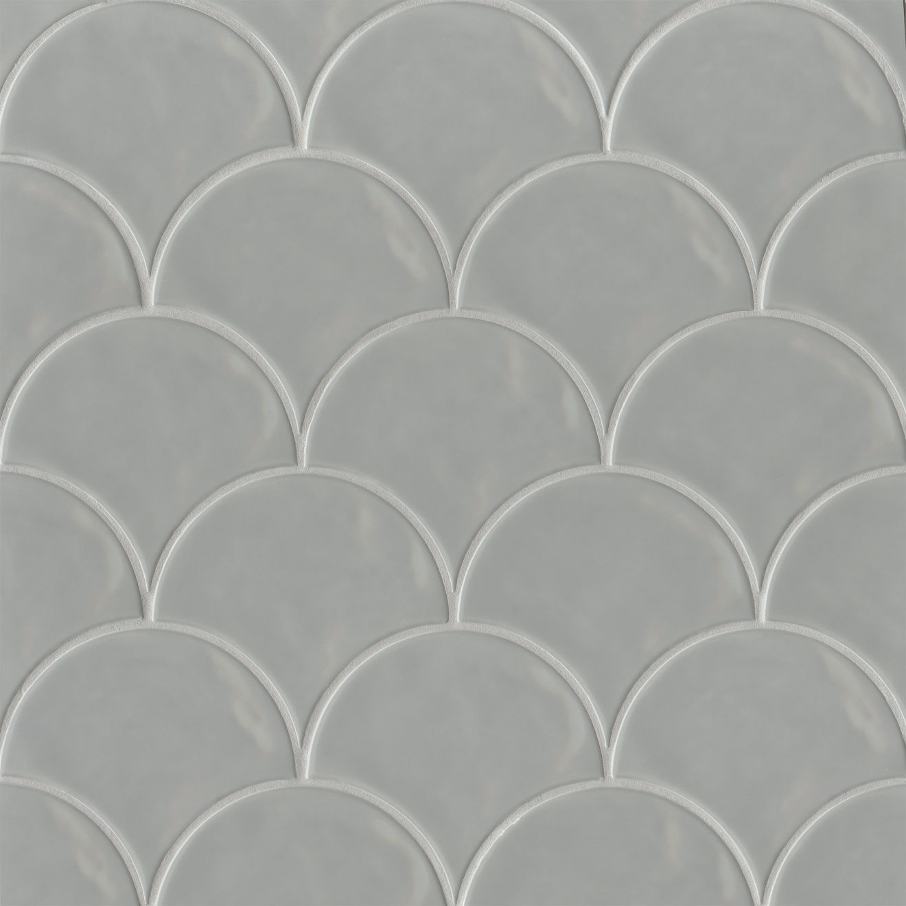 Sorrento 6" x 7" Wave Ceramic Wall Tile in Grigio