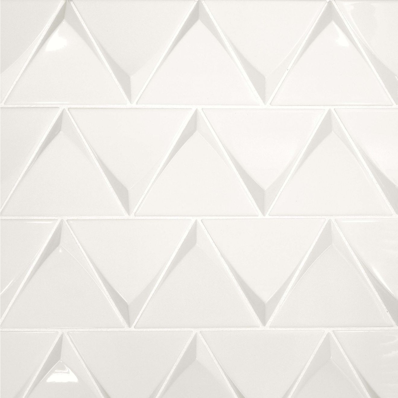 Triangolo 5" x 5" Wall Tile in White
