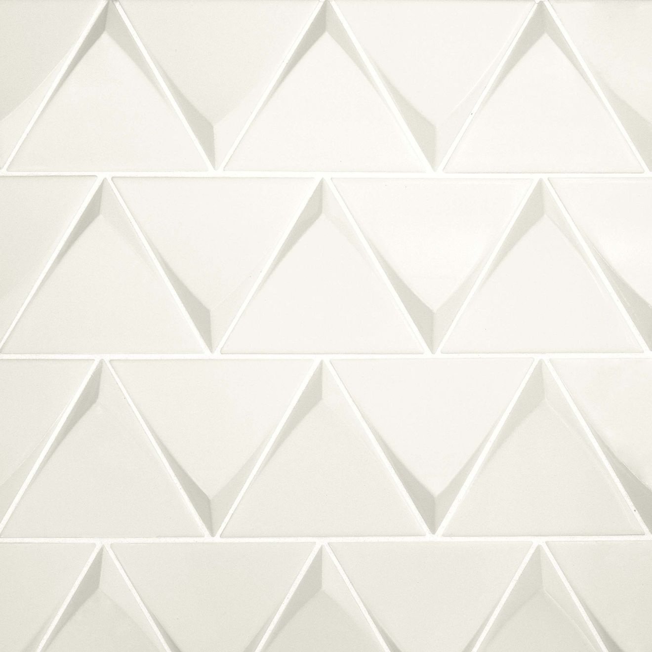 Triangolo 5" x 5" Wall Tile in White