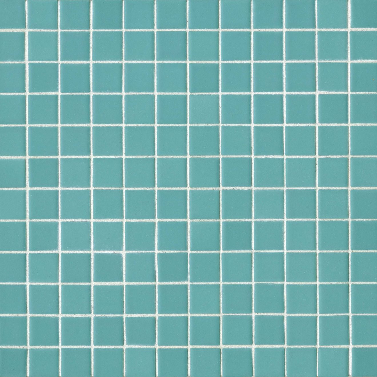 True 1" x 1" Floor & Wall Mosaic in Aqua
