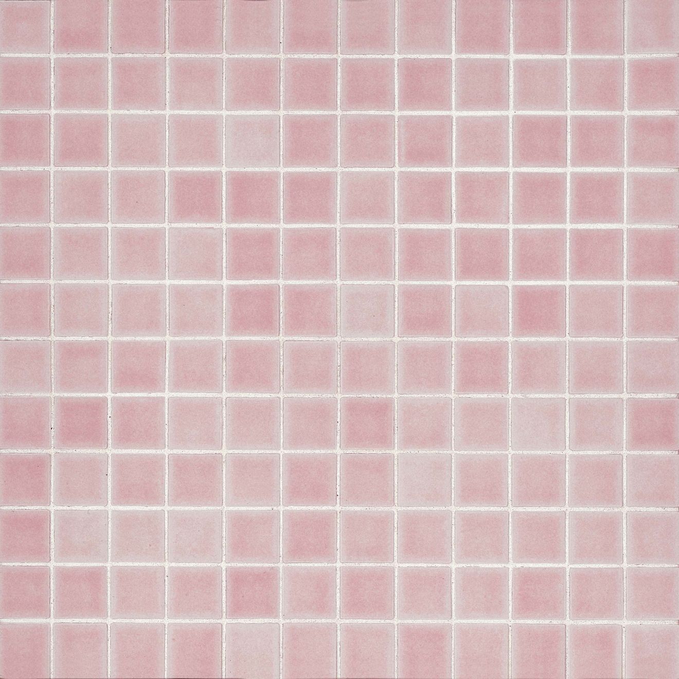 True 1" x 1" Floor & Wall Mosaic in Pink
