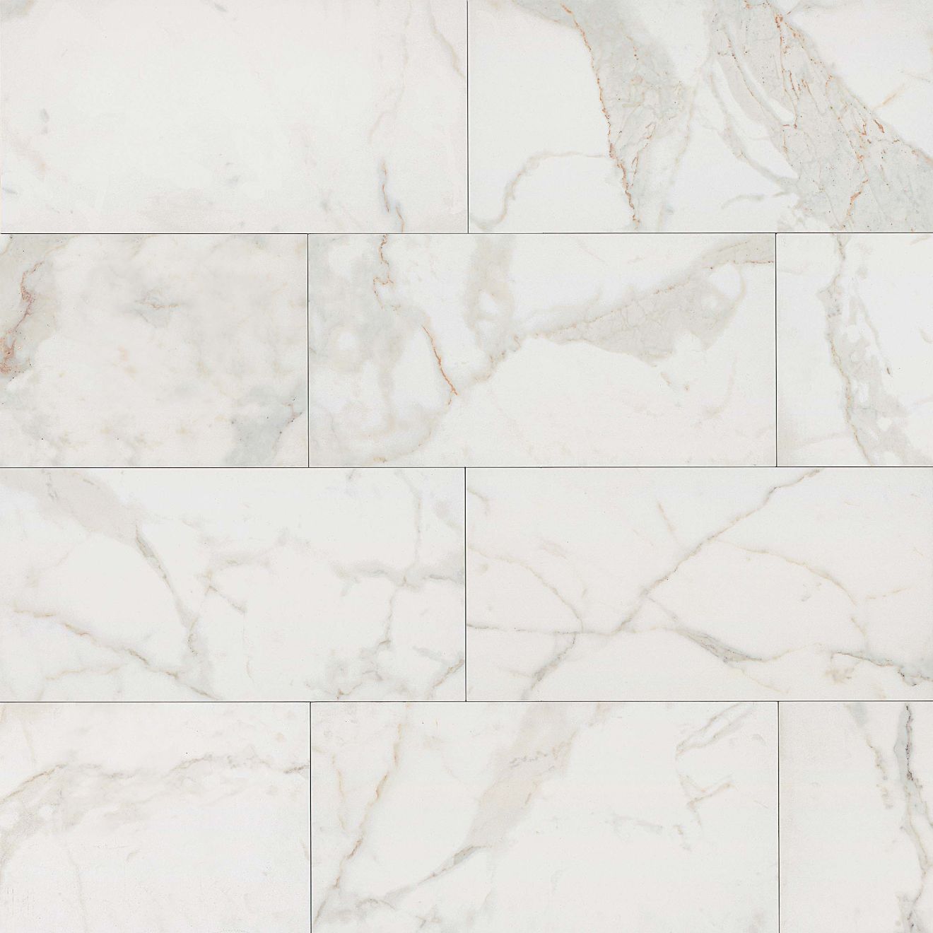 Marmi Di Napoli 6" x 12" Floor & Wall Tile in Calacatta