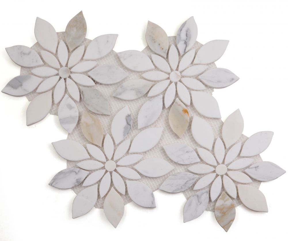 Daisy Bloom Calacatta 11.75 X 13.25