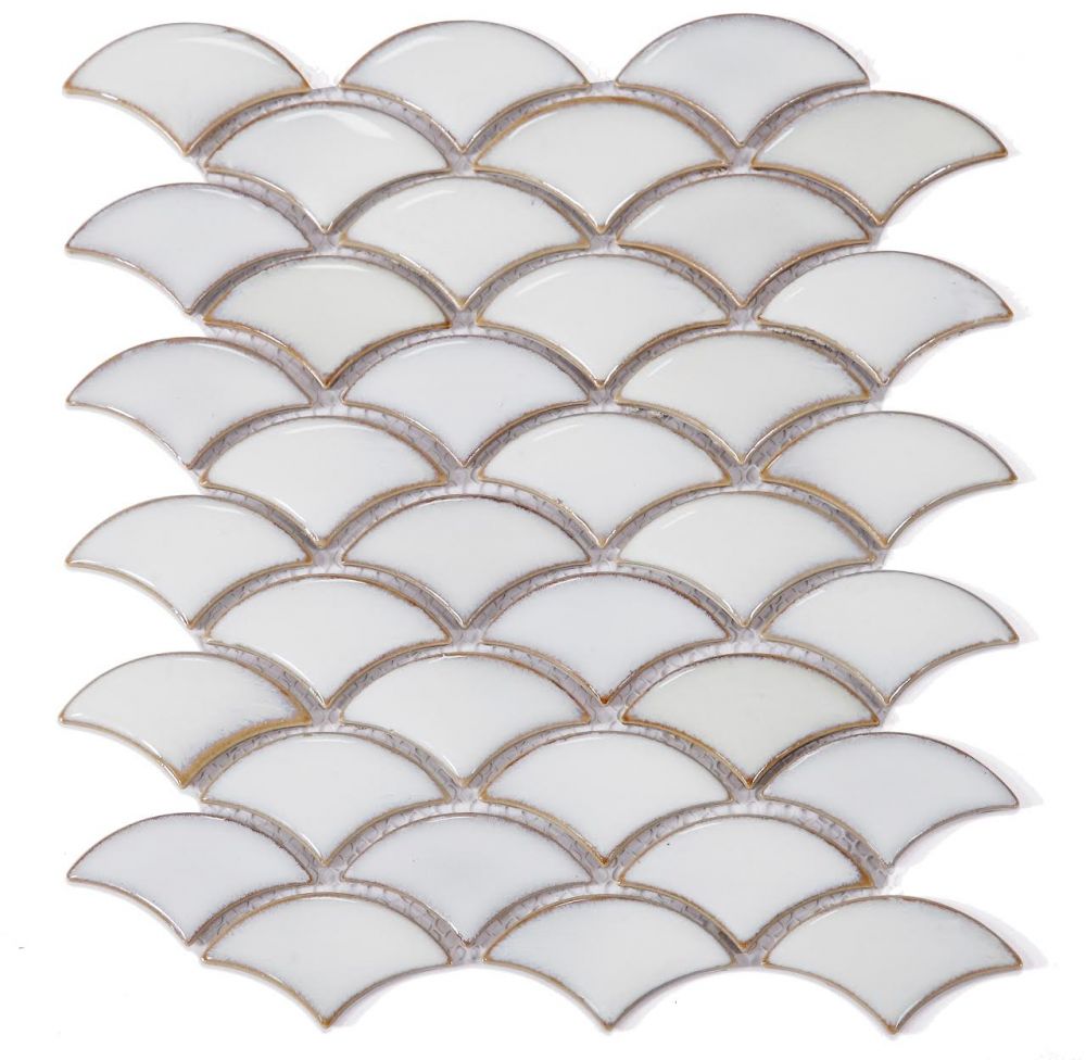 Dragon Scale Fancy White 9.75 X 12