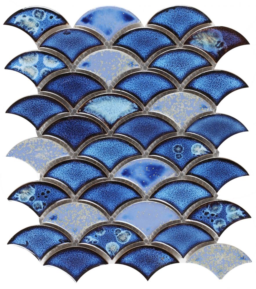 Dragon Scale Royal Blue 9.75 X 12