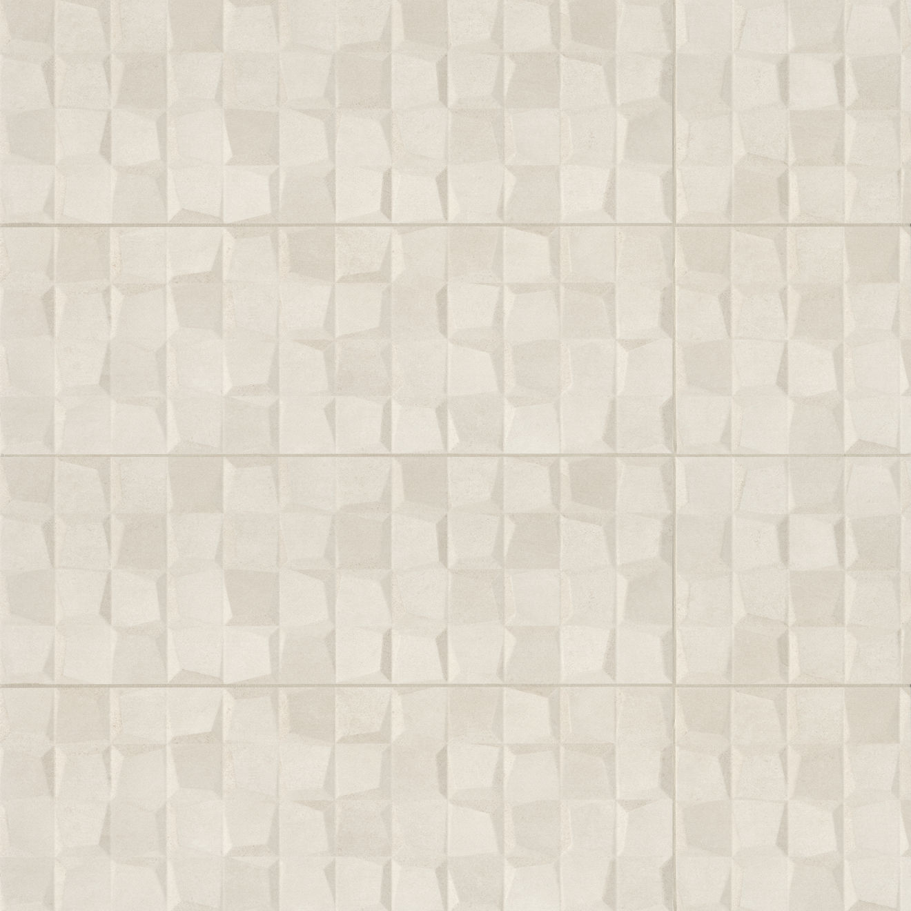 Calix 12" x 36" Matte Ceramic 3D Wall Tile in Beige