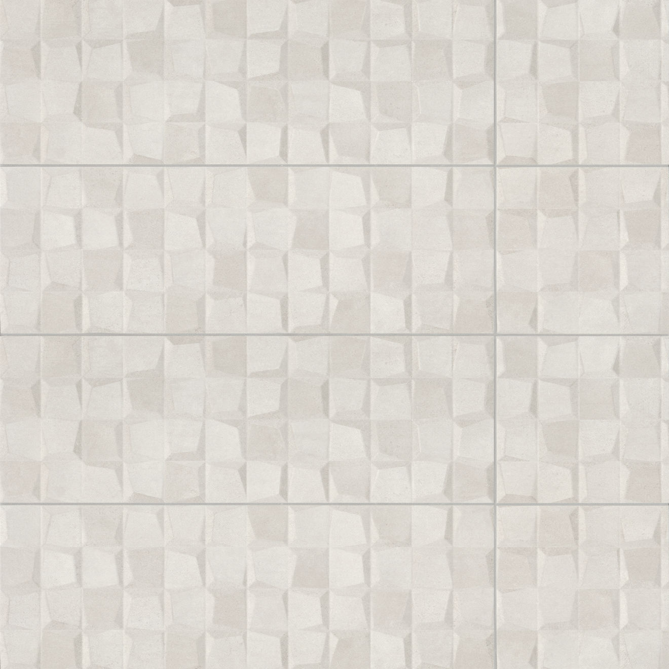 Calix 12" x 36" Matte Ceramic 3D Wall Tile in Grey
