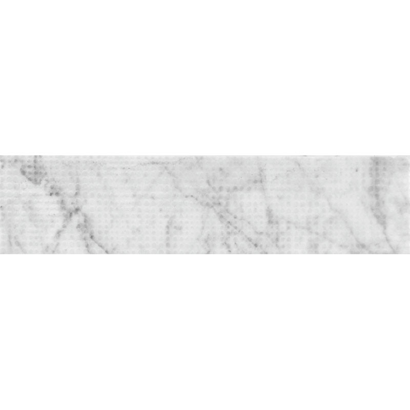 Etched Dots Carrara 3 X 12