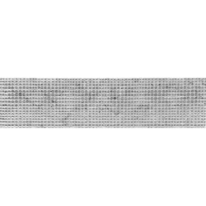 Etched Dots Silver Grey 3 X 12