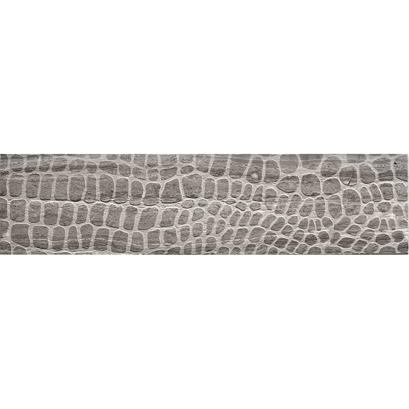 Etched Alligator Wooden Grey 3 X 12